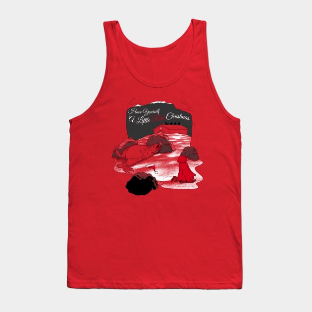 A Little Red Christmas Tank Top by Arqhfredo